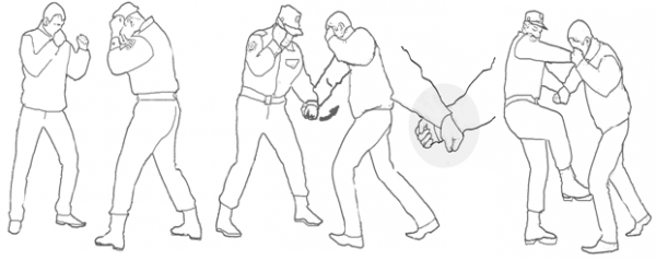 Приемы самозащиты в деятельности сотрудников правоохранительных органов